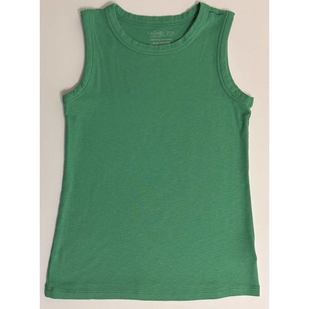 RACHEL ZOE Tank Top from Macy's Women’s Green Knit Size S/ P - Picture 2 of 5